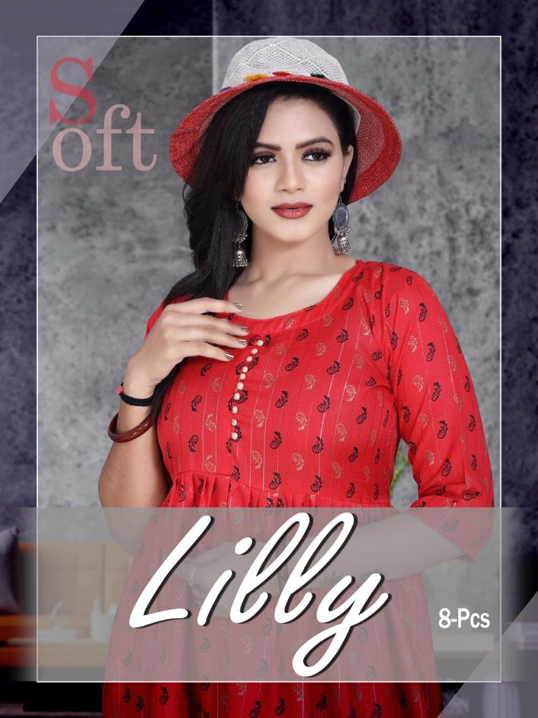 Lilly Stylish Latest Designer Casual Wear Anarakli Kurti Collection