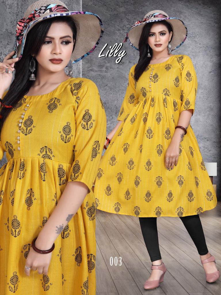 Lilly Stylish Latest Designer Casual Wear Anarakli Kurti Collection
