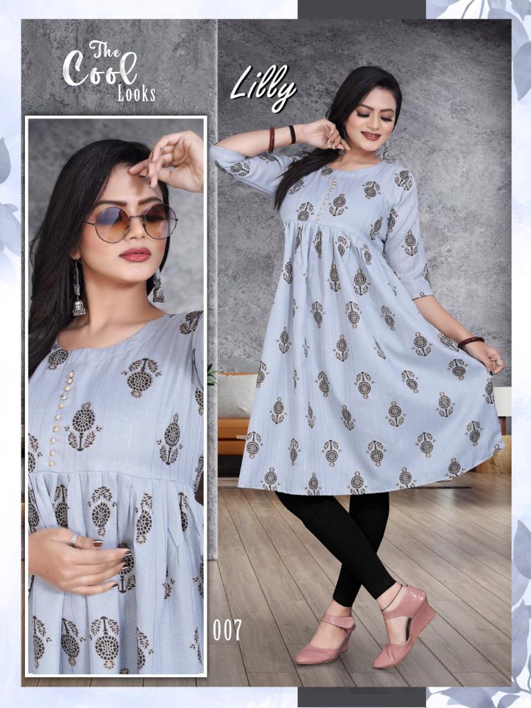 Lilly Stylish Latest Designer Casual Wear Anarakli Kurti Collection