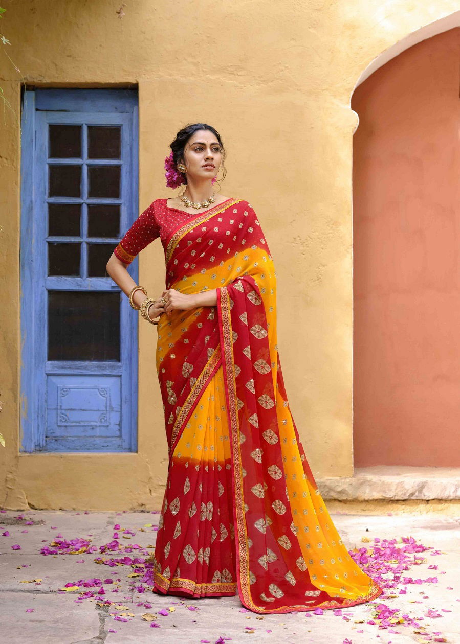 Laxminam Sonpari Latest Fancy Festive Wear Georgette Printed  Saree Collection