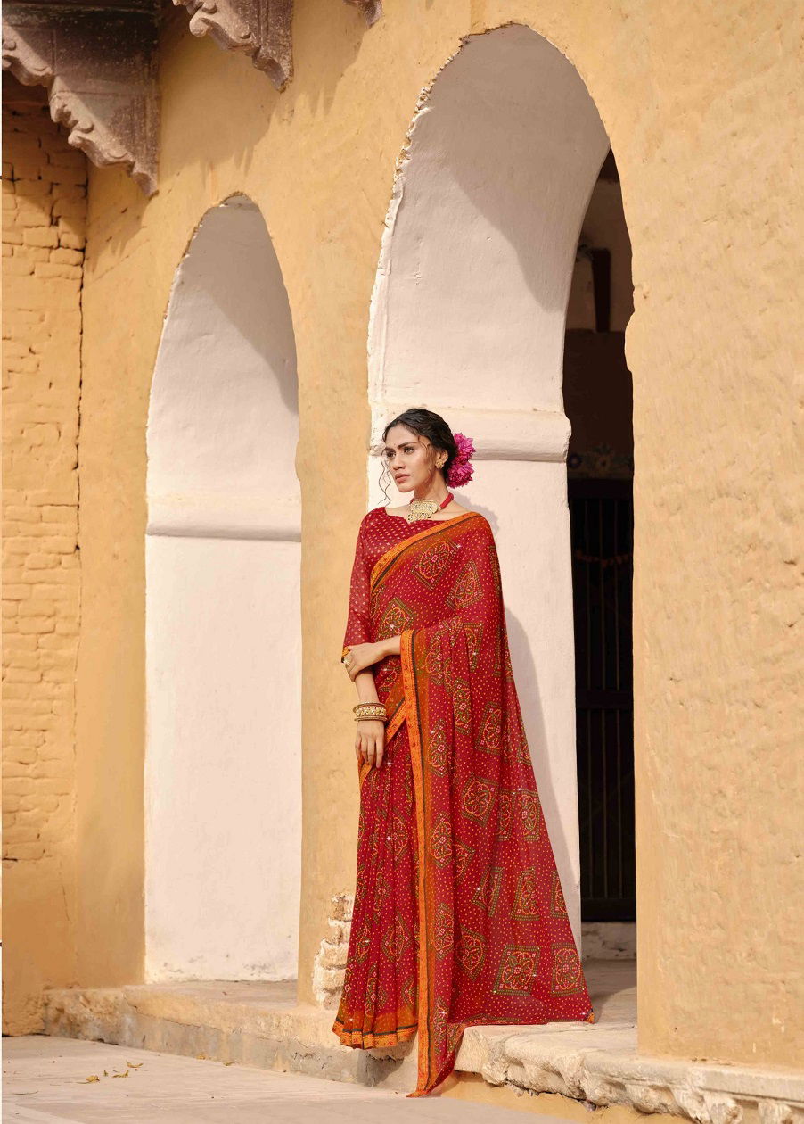 Laxminam Sonpari Latest Fancy Festive Wear Georgette Printed  Saree Collection