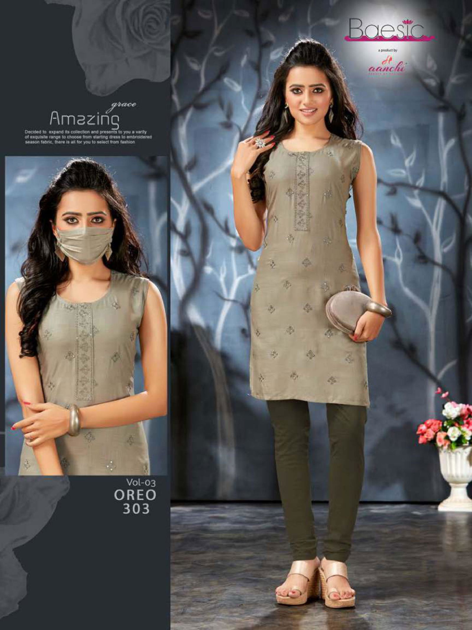 Aanchi Oreo 3 Casual Daily Wear Rayon Slub Designer Kurti Collection