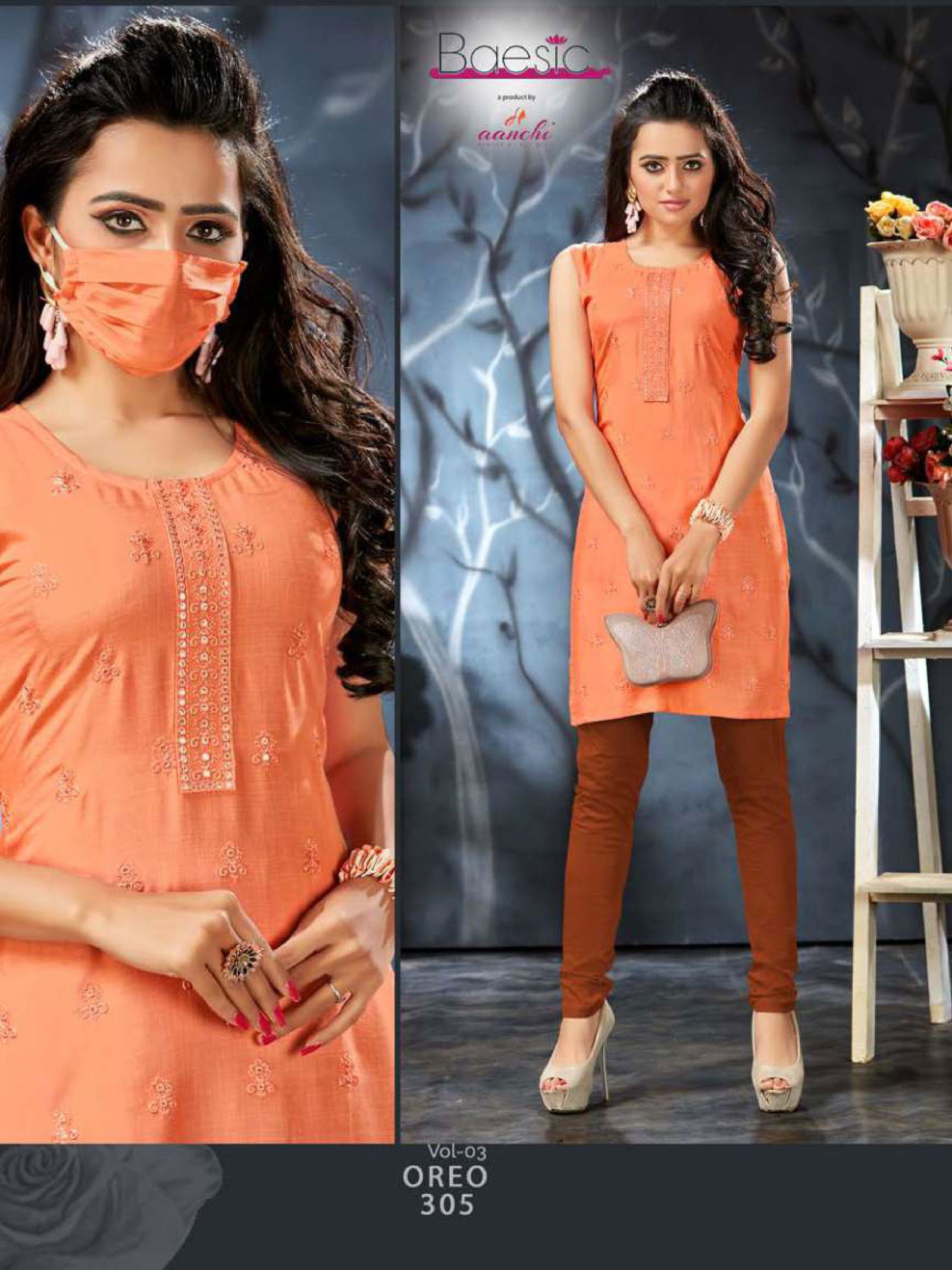 Aanchi Oreo 3 Casual Daily Wear Rayon Slub Designer Kurti Collection