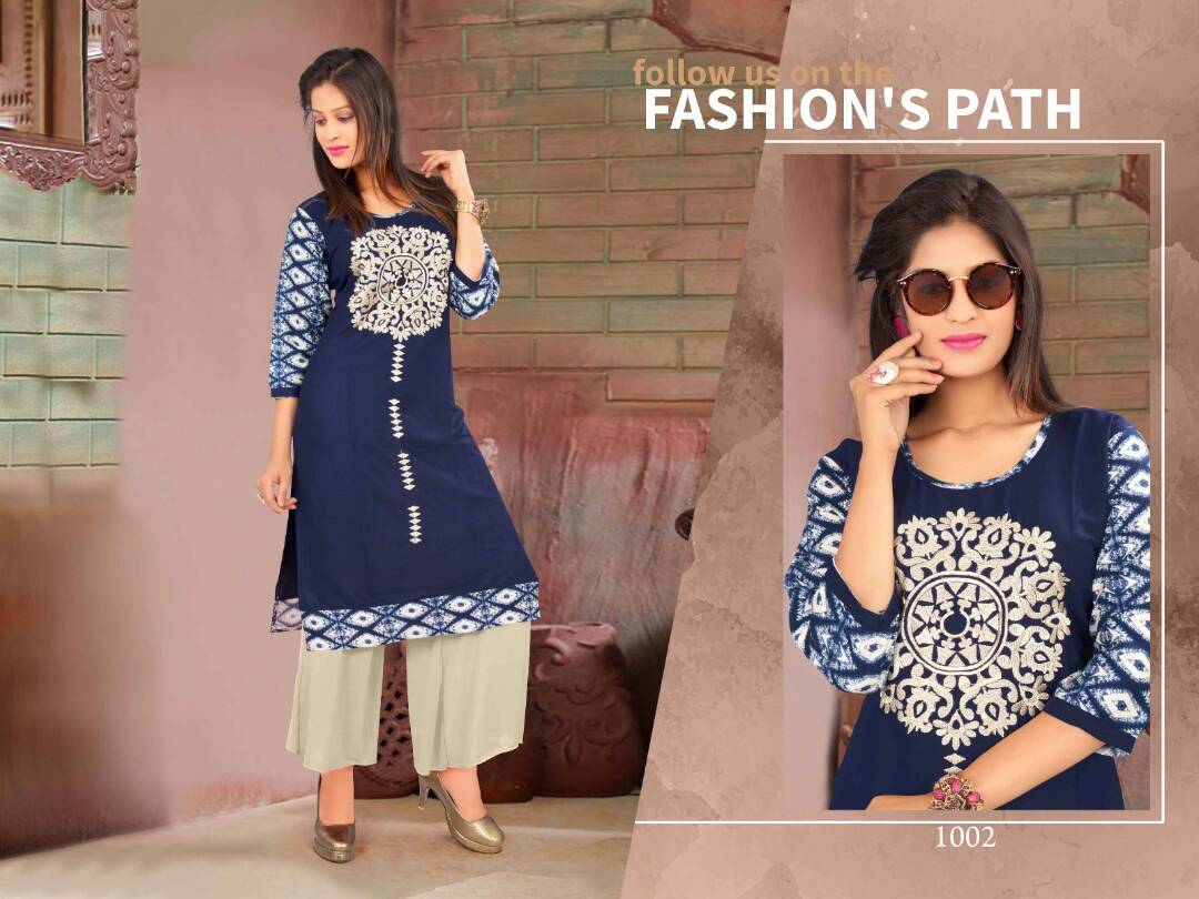 R-Kausar Vol 39 Fancy Latest Designer regular Casual Wear Rayon Printed Kurtis With palazzo Collection
