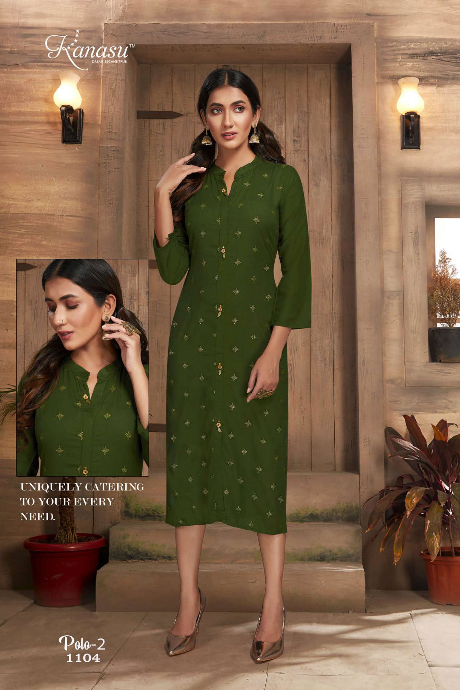 Kanasu Polo 2 Classic Fancy Wear Rayon Designer Kurti Collection
