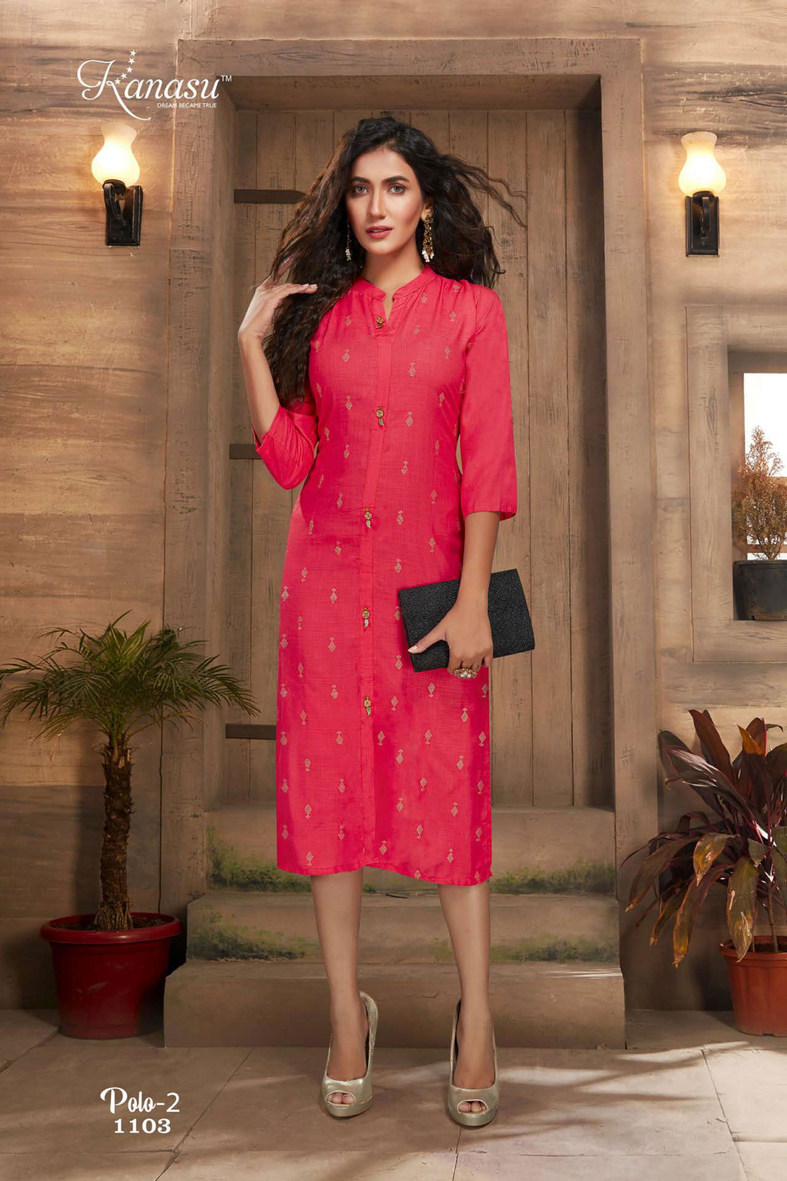 Kanasu Polo 2 Classic Fancy Wear Rayon Designer Kurti Collection