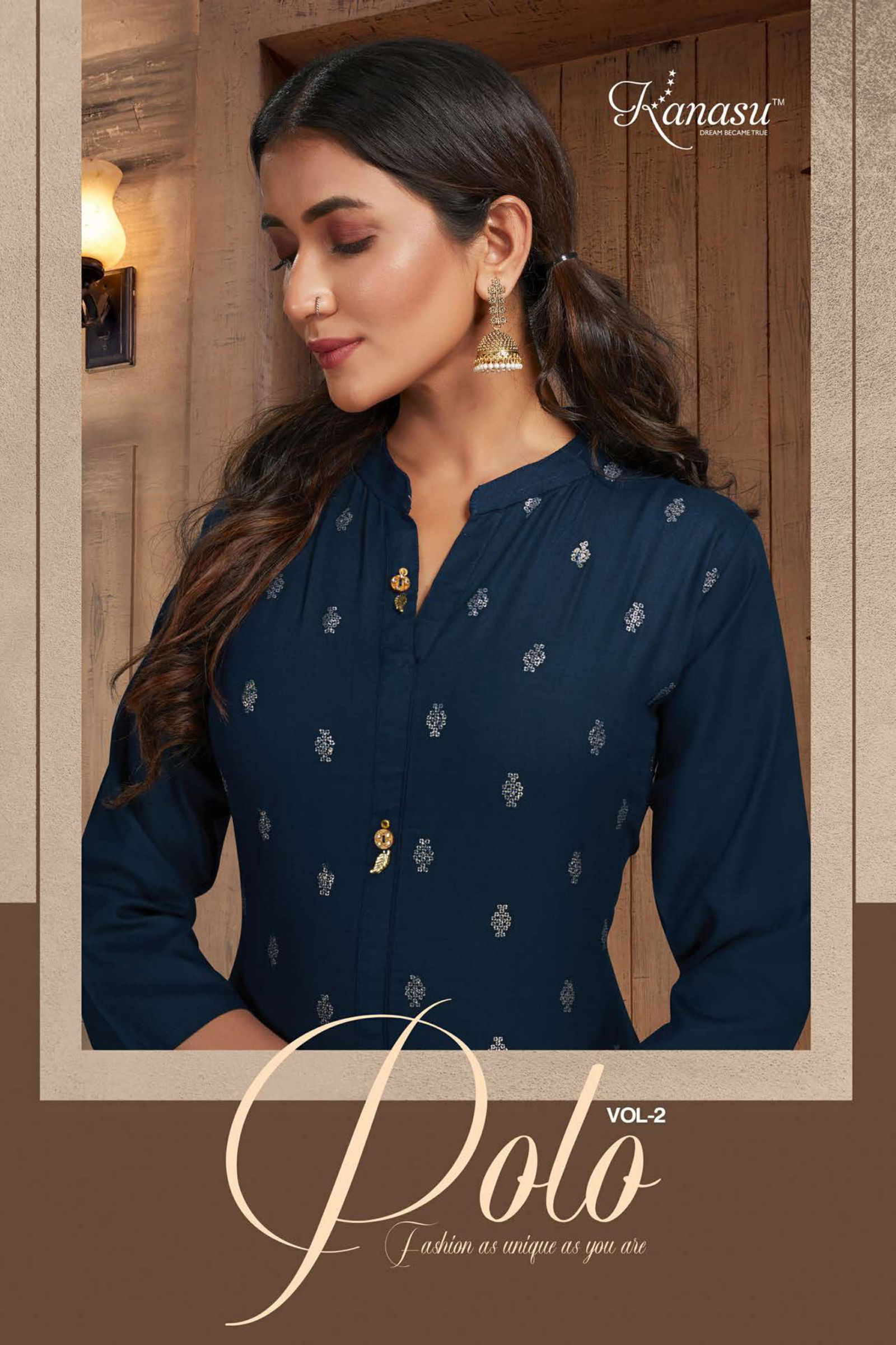 Kanasu Polo 2 Classic Fancy Wear Rayon Designer Kurti Collection