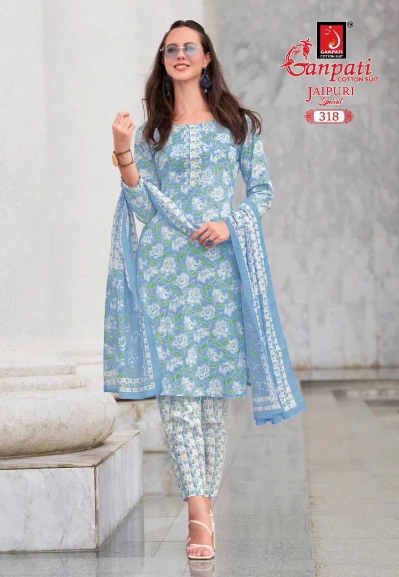 Jaipuri Special Vol 15 By Ganpati Cotton Printed Dress Material Suppliers In India