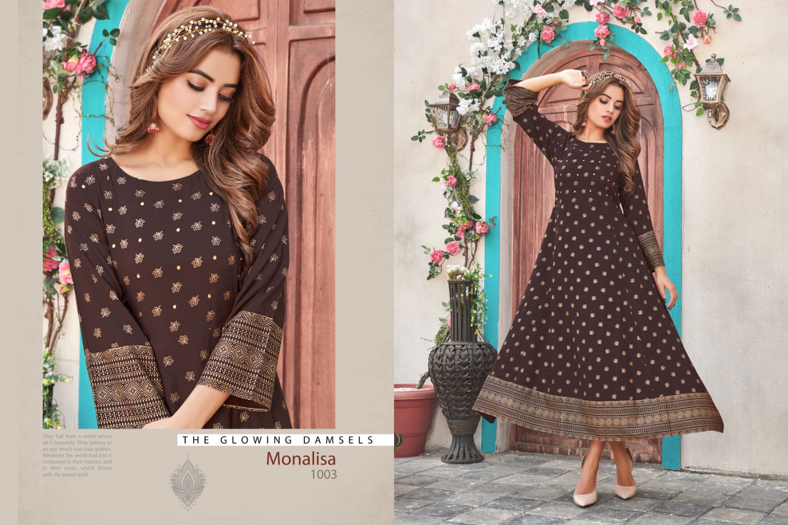 Tips Tops Monalisa Ethnic Wear Heavy Rayon Printed Anarkali Kurti Collection