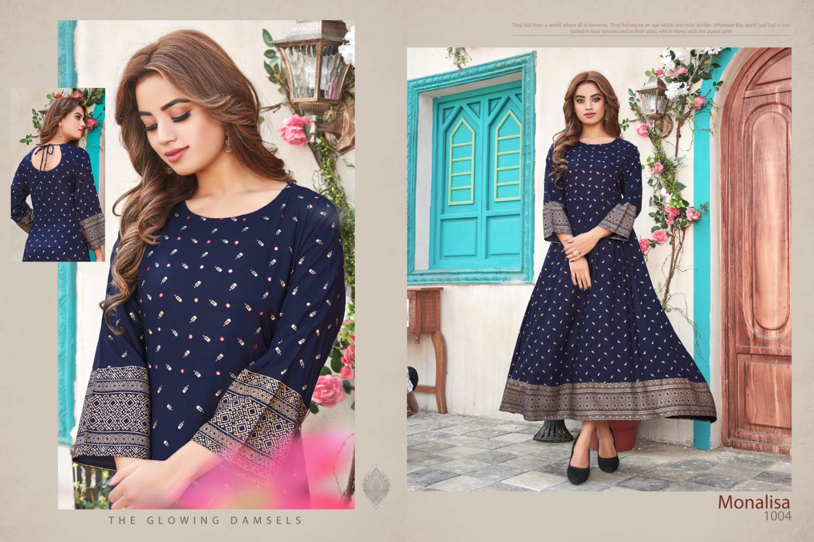 Tips Tops Monalisa Ethnic Wear Heavy Rayon Printed Anarkali Kurti Collection