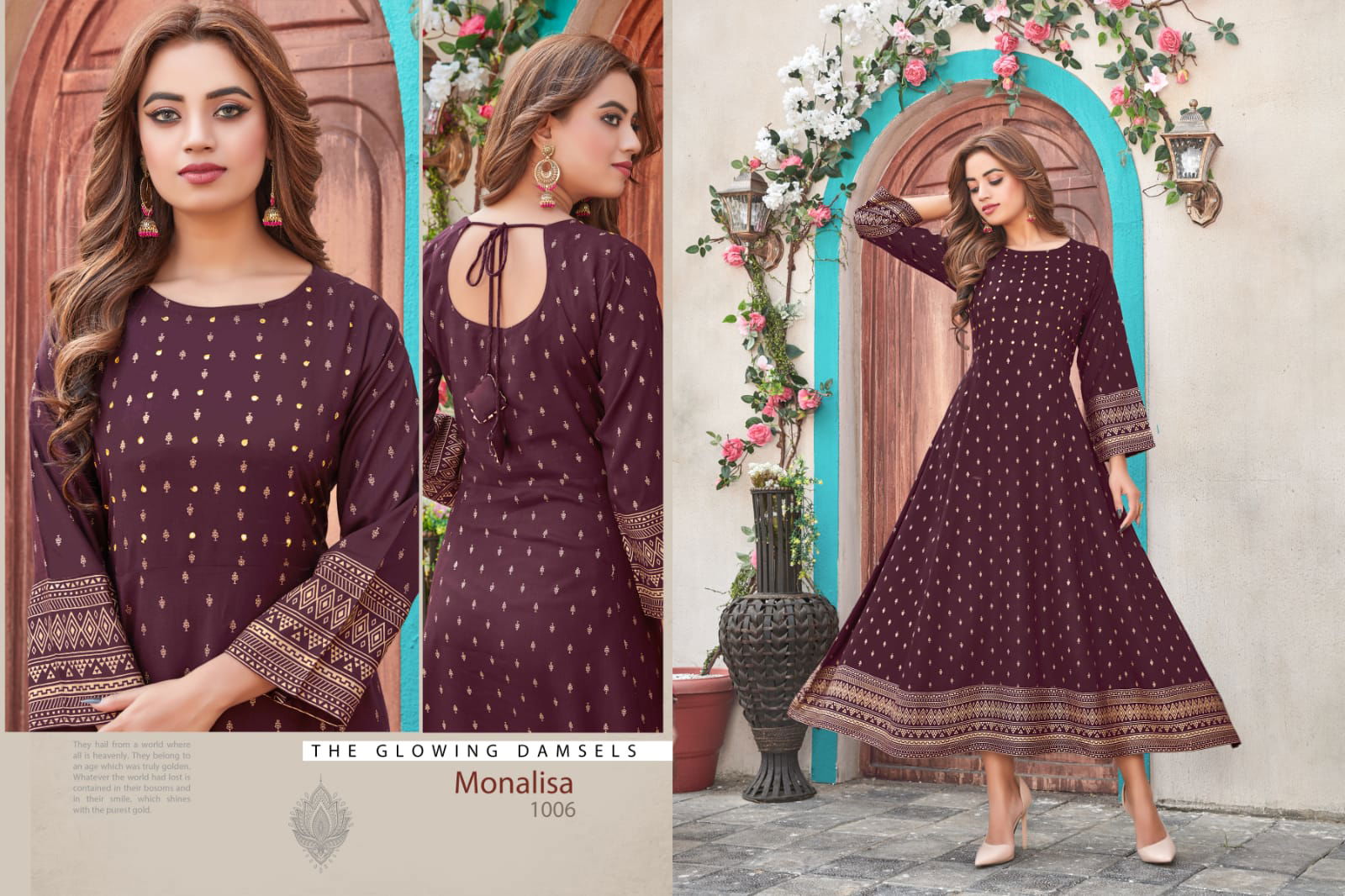 Tips Tops Monalisa Ethnic Wear Heavy Rayon Printed Anarkali Kurti Collection