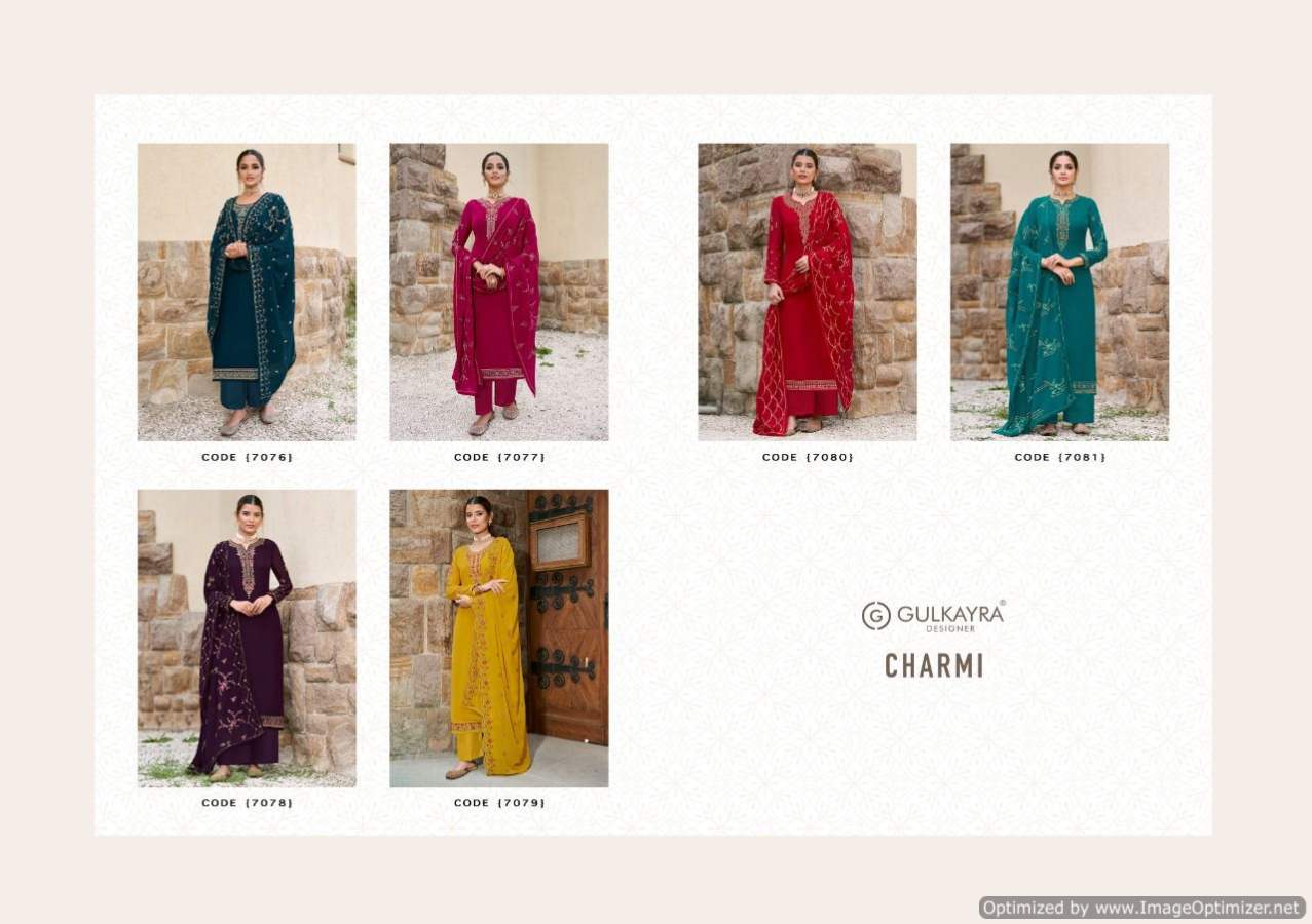 Gulkayra Charmi Georgette Heavy Work Festive Wear Designer salwar Kameez Collection