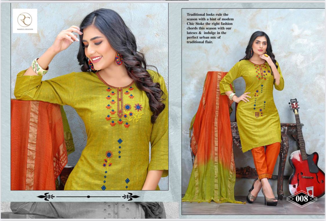 Ramdev Inayat Festive Wear Rayon Heavy Ready Made Dress Collection