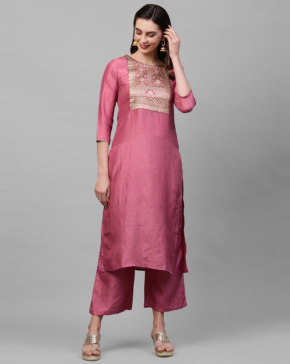 Indo Era Yoke Kurta 35 Cotton Printed Ethnic Wear Trendy Stylish Cotton Kurtis Collection
