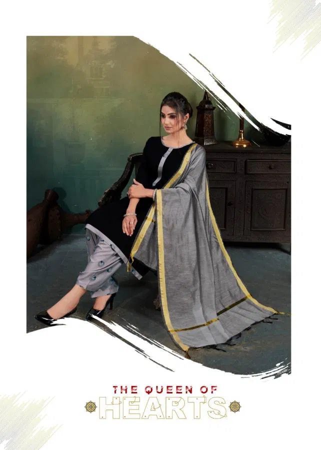 Banwery Latest Collection Of Designer Daily Wear Ready Made Salwar Suit With Chanderi Duptta 