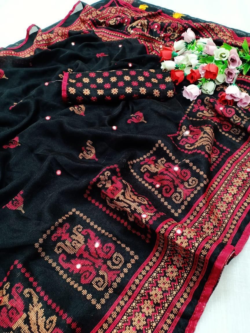 Shrishti Fancy Latest Ethnic Wear Jute Silk Saree Collection