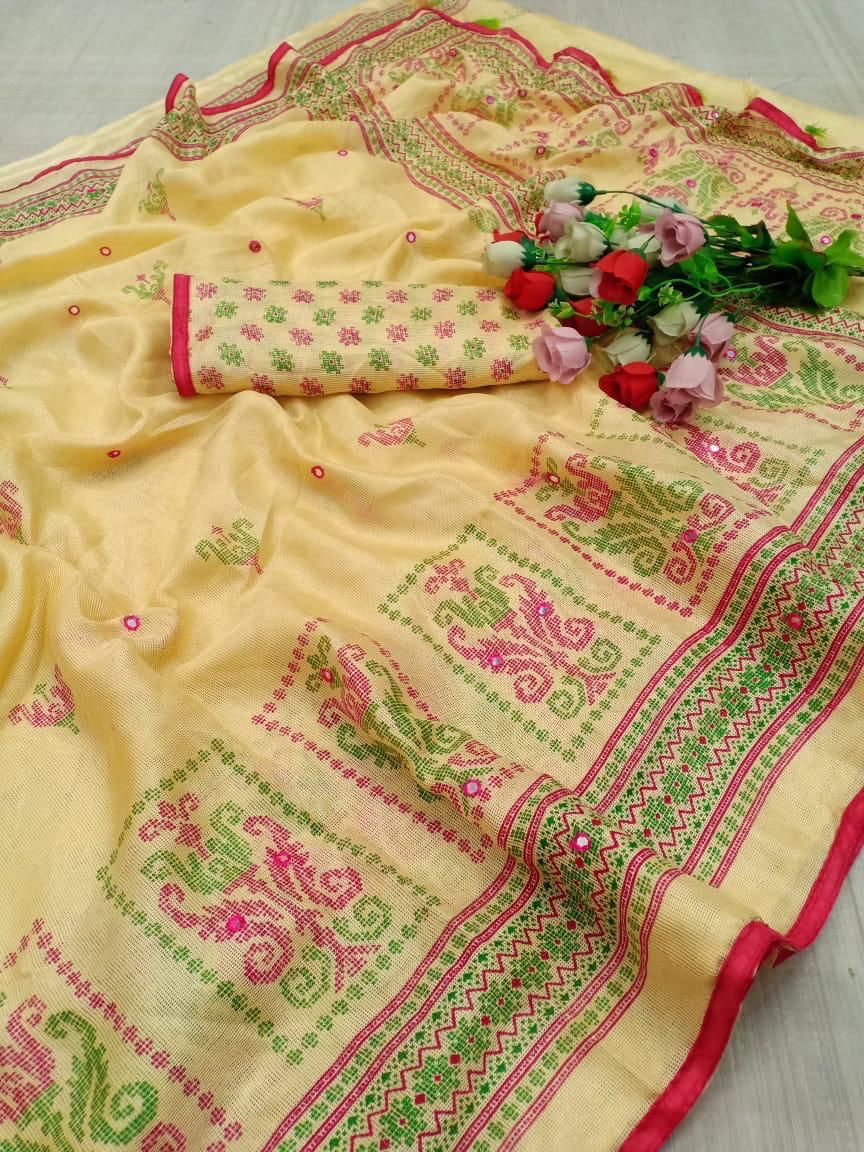 Shrishti Fancy Latest Ethnic Wear Jute Silk Saree Collection