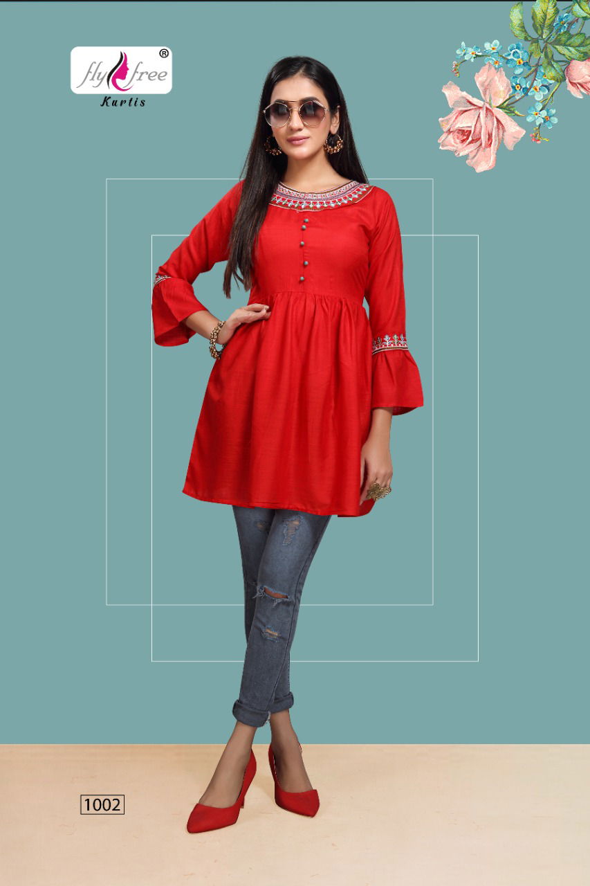 Fly Free Iconic 3 Fancy Ethnic Wear Designer Short Kurti Collection