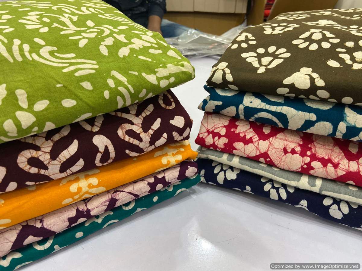 Batik Wax 10 Casual Daily Wear Cotton Printed Dress Material Collection