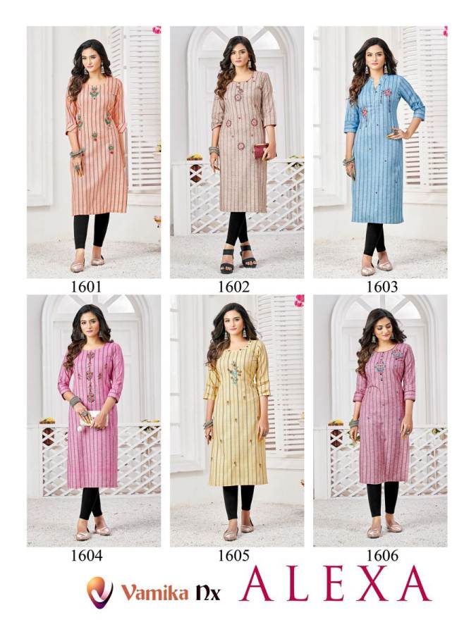 Vamika Nx Alexa Fancy Ethnic Wear Cotton Printed Kurti Collection