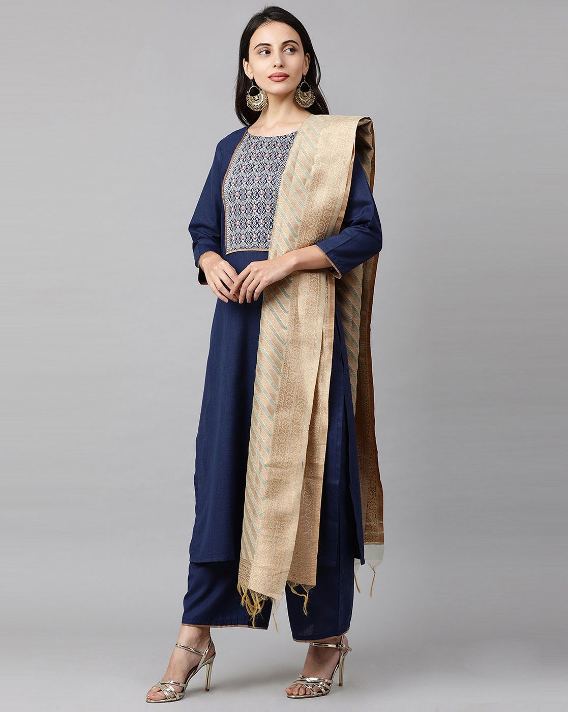 Indo Era Kurta 37 Trendy Stylish Ethnic Wear Cotton Printed Ready Made Collection