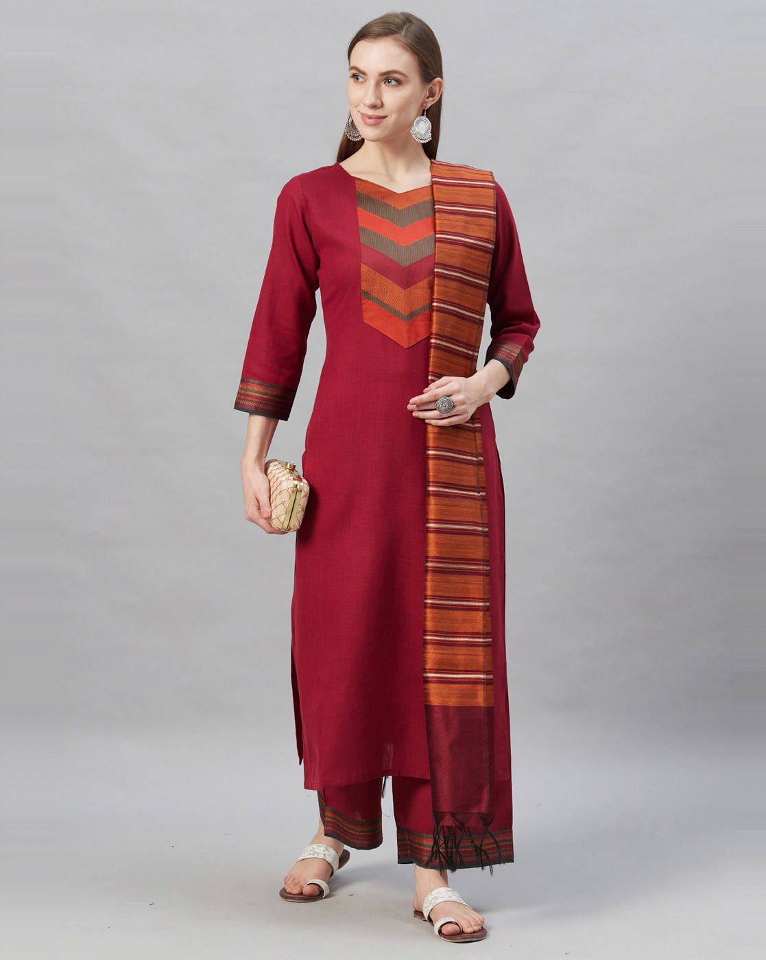 Indo Era Kurta 37 Trendy Stylish Ethnic Wear Cotton Printed Ready Made Collection