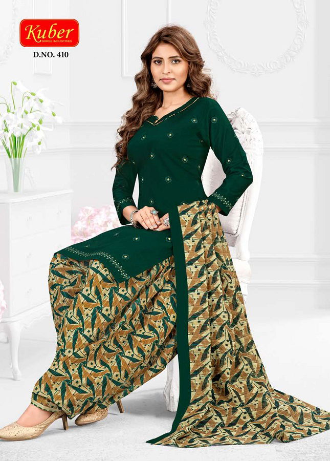 Kuber Classic Patiyala 4 Ready Made Cotton Printed Regular Wear Dress Collection
