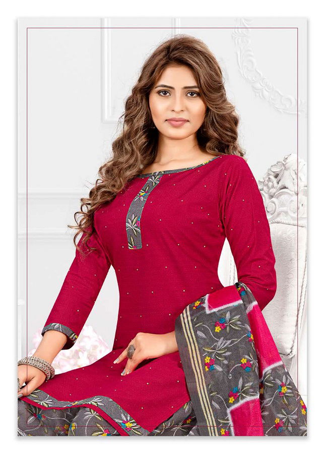 Kuber Classic Patiyala 4 Ready Made Cotton Printed Regular Wear Dress Collection