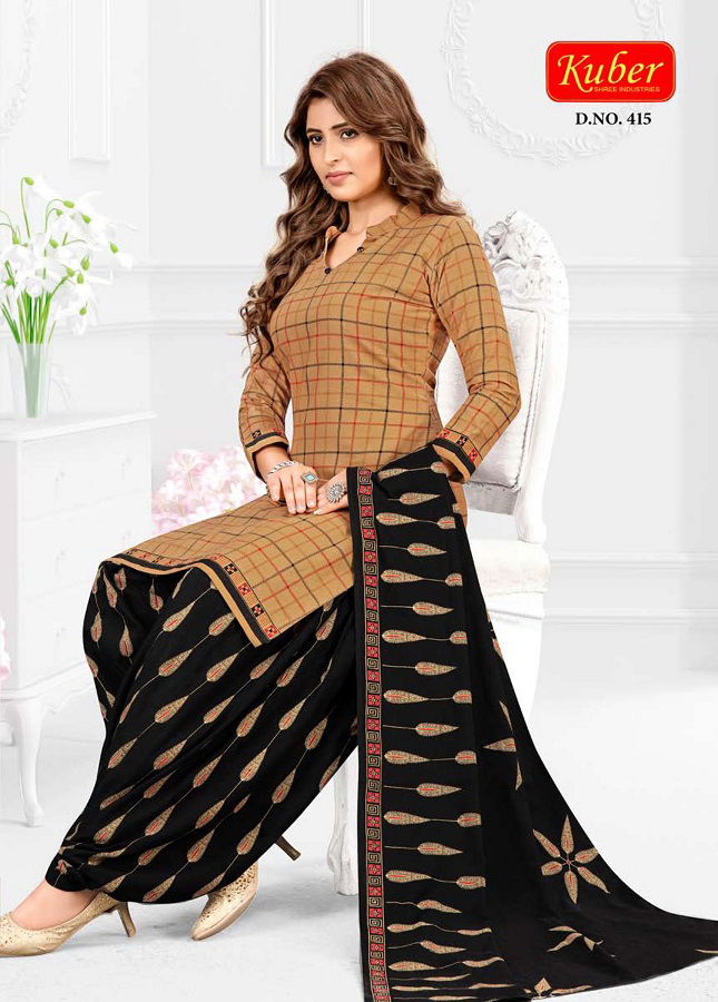 Kuber Classic Patiyala 4 Ready Made Cotton Printed Regular Wear Dress Collection
