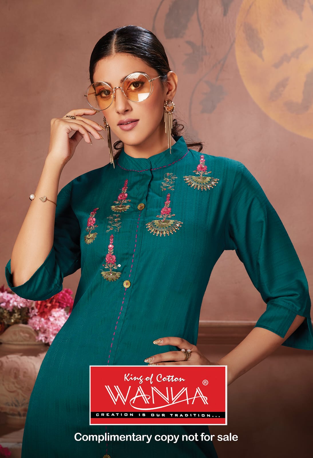 Wanna Chanchal Fancy Festive Wear Rayon Kurti With Plazzo Collection