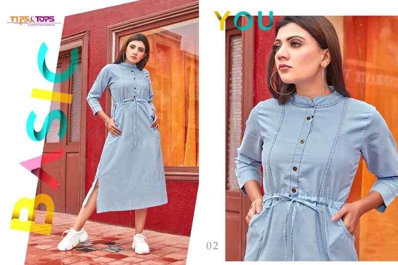Tips Tops Denimos 3 Denim Ethnic Wear Designer Kurti Collection 