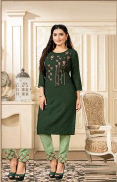 Mayra Mahi Ethnic Wear Rayon Slub Designer Fancy Kurti Collection