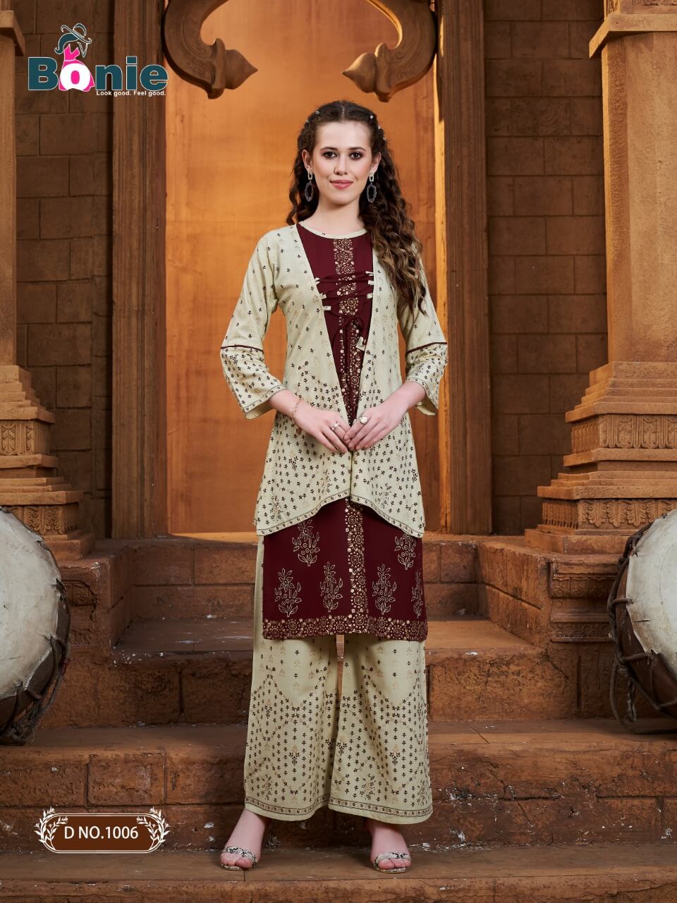 Bonie Mirror 3 Stylish Party Wear Rayon Kurti With Bottom Collection