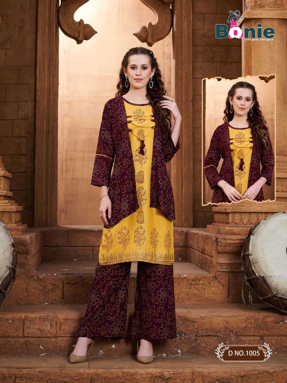 Bonie Mirror 3 Stylish Party Wear Rayon Kurti With Bottom Collection