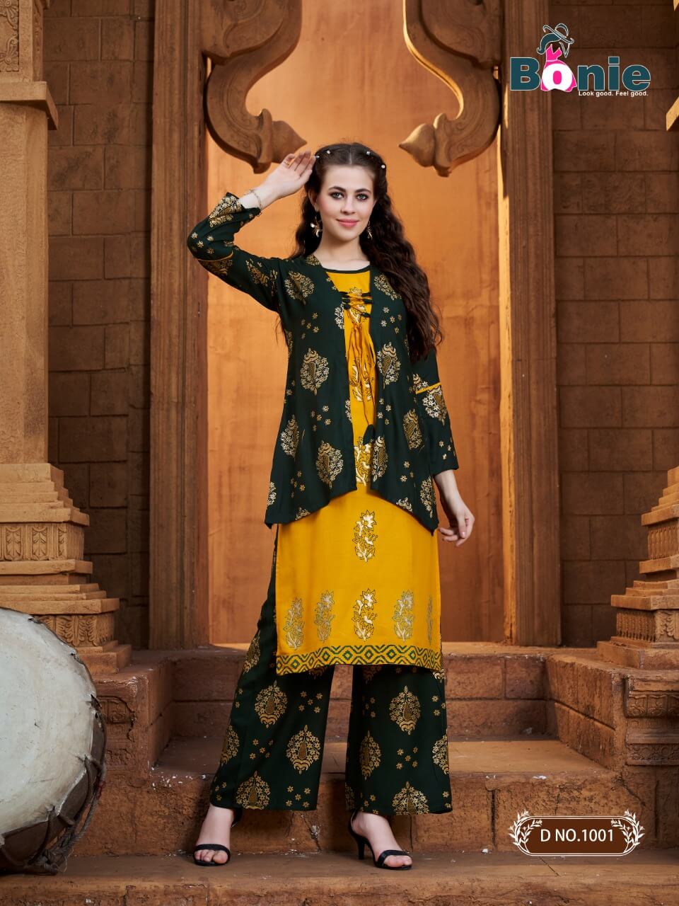 Bonie Mirror 3 Stylish Party Wear Rayon Kurti With Bottom Collection