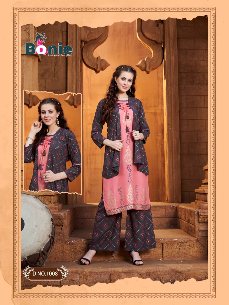 Bonie Mirror 3 Stylish Party Wear Rayon Kurti With Bottom Collection