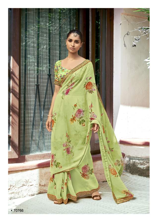 Shangrila Kaalini Fancy Ethnic Wear Georgette Printed Saree Collection