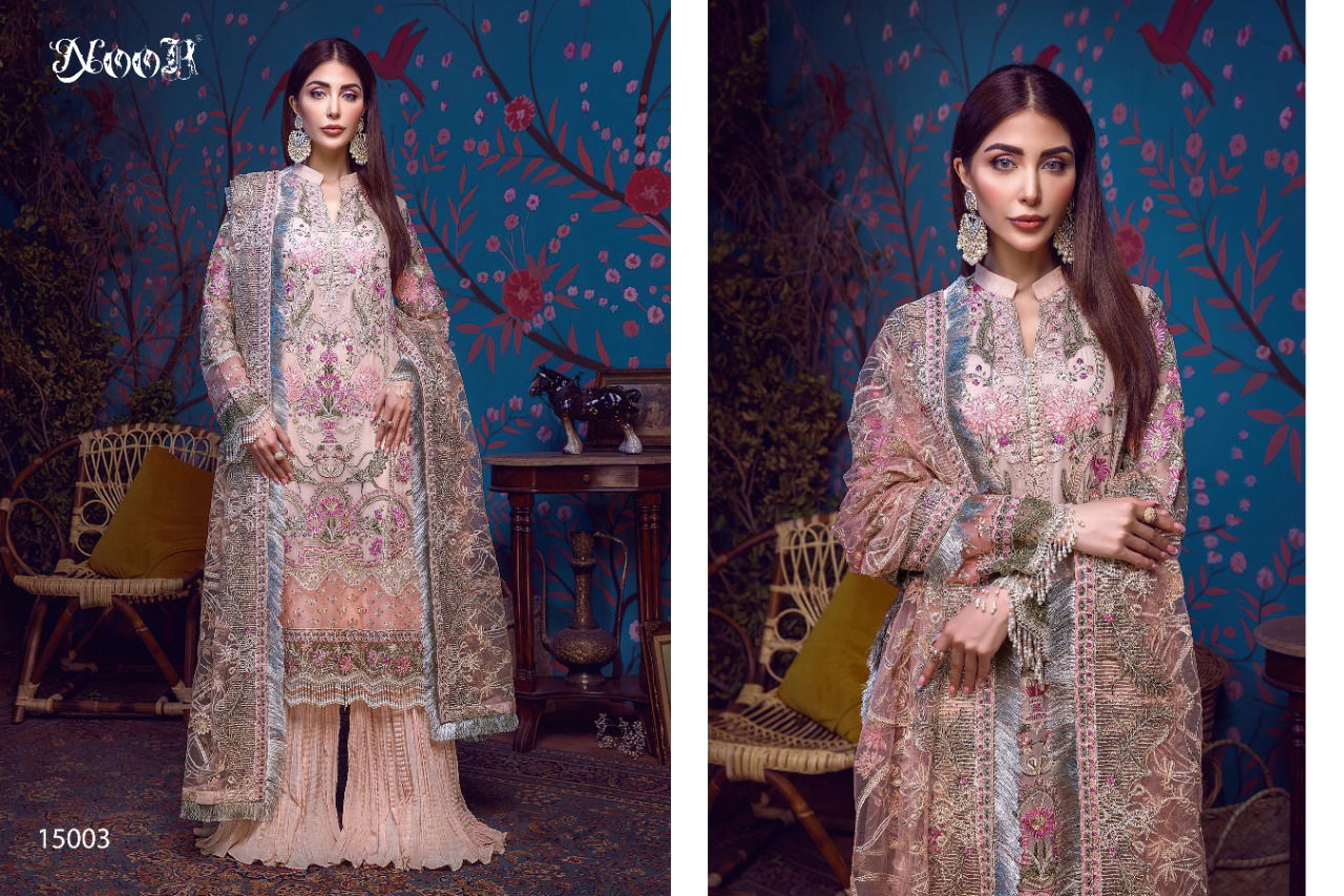 Noor Minhal 4 Heavy Festive Wear Georgette Latest Pakistani Salwar Kameez Collection