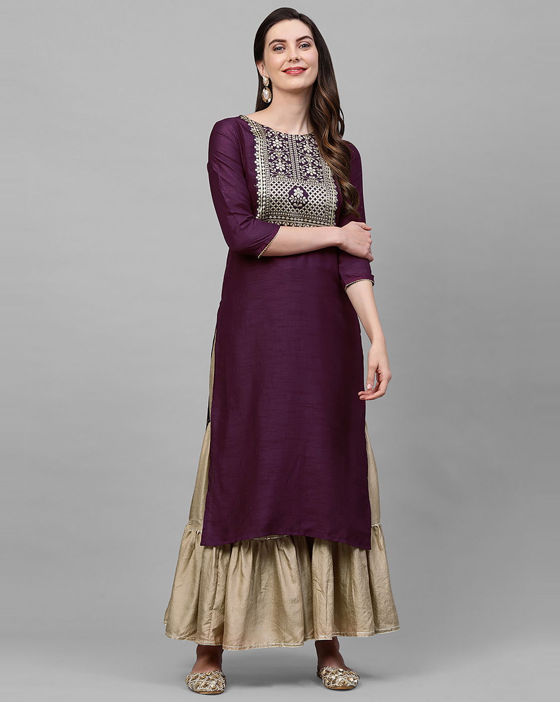 Indo Era Yoke 40 Fancy Ethnic Wear Polyester Printed Designer Kurti Collection