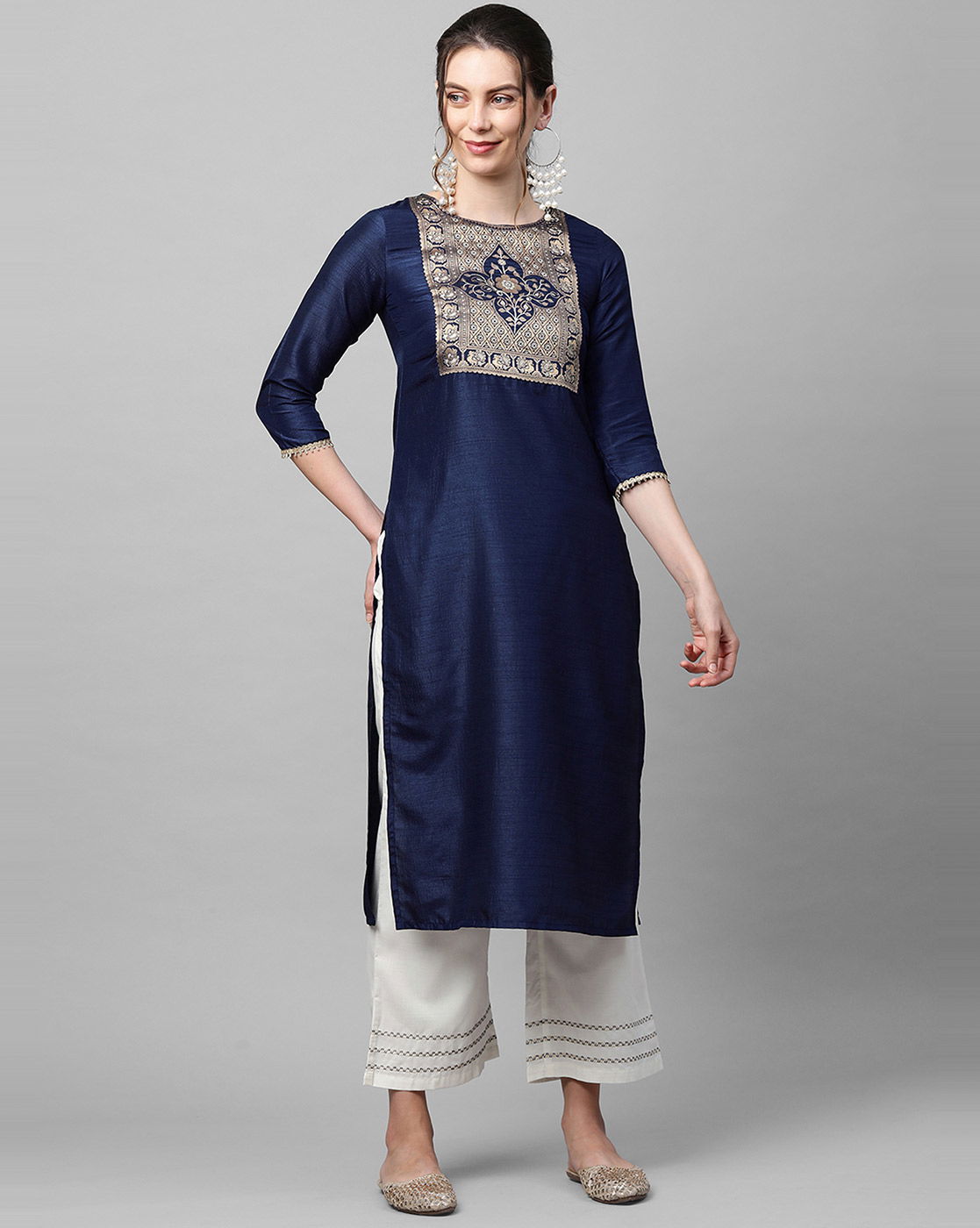 Indo Era Yoke 41 Fancy Party Wear Polyester Designer Kurti Collection