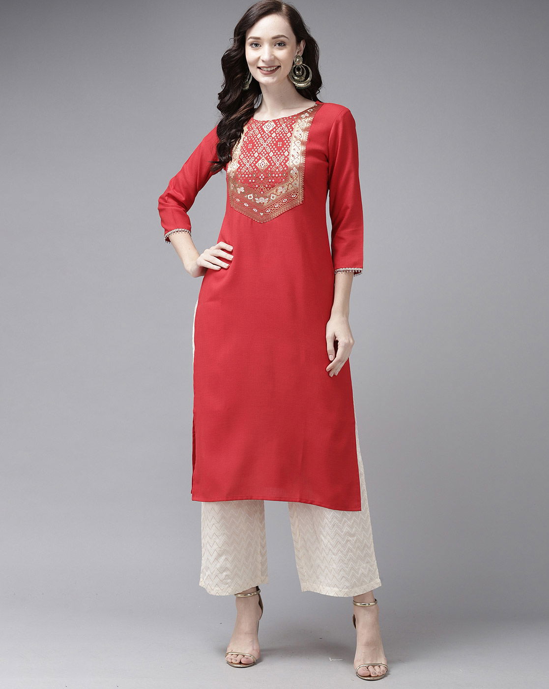 Indo Era Yoke 41 Fancy Party Wear Polyester Designer Kurti Collection