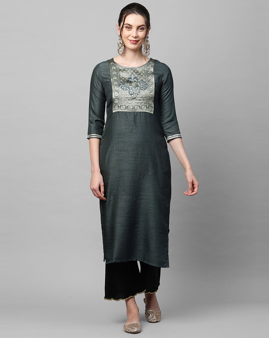 Indo Era Yoke 41 Fancy Party Wear Polyester Designer Kurti Collection