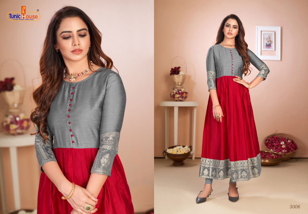 Tunic House Natraj Latest Ethnic Wear Silk fancy Anarkali Kurti Collection