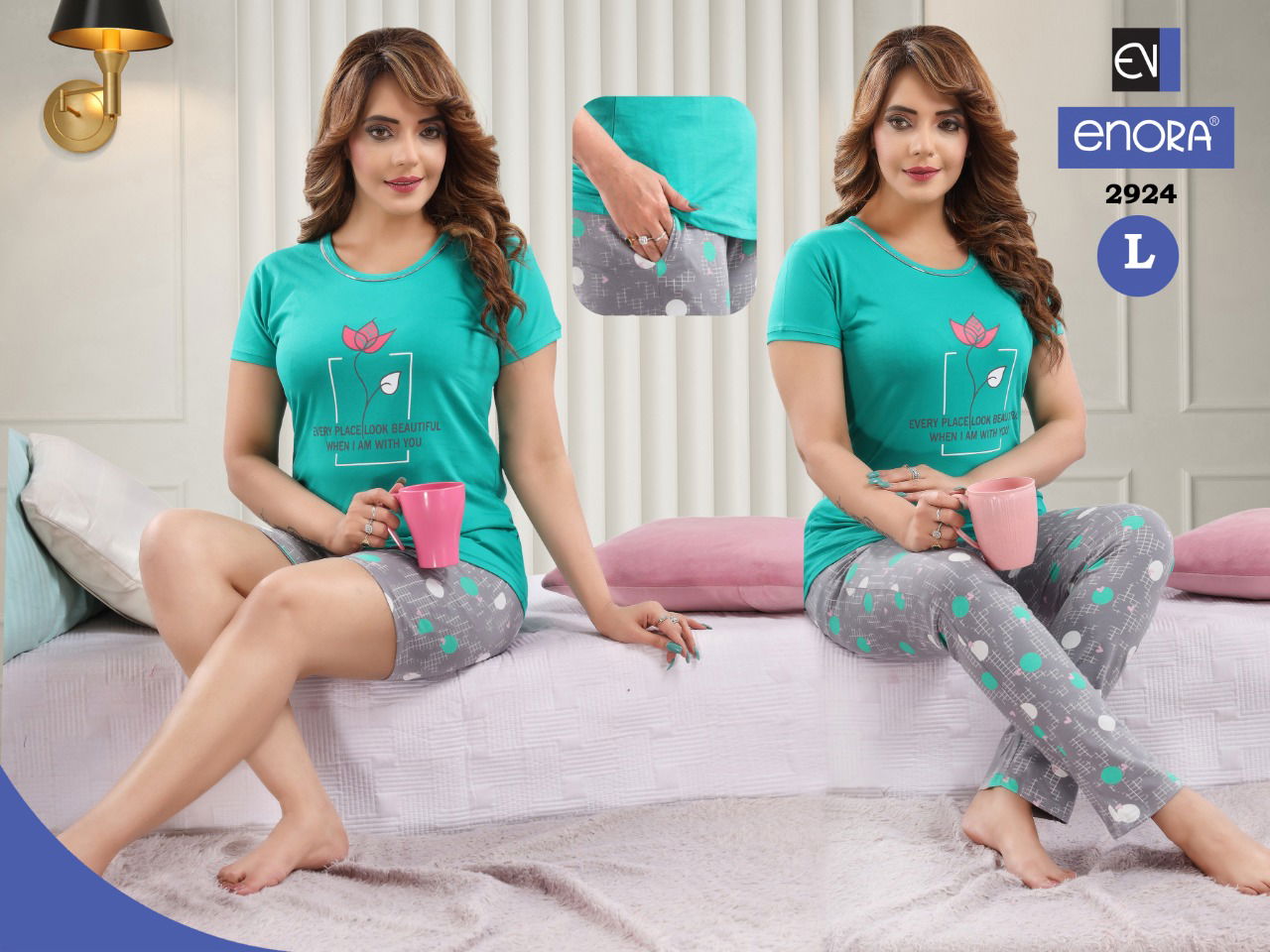 Enora 29 Night Wear Hosiery Premium Fancy Night Suits Collection