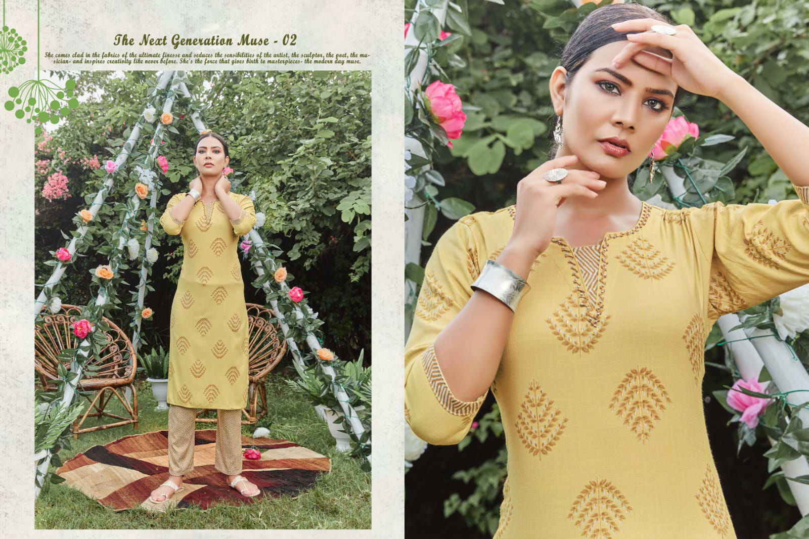 Tips Tops Merlyn 2 Fancy Ethnic Wear Heavy Rayon Kurti With Bottom Collection