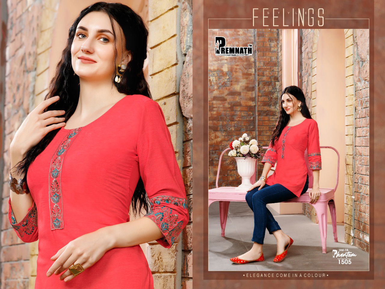 Premnath Phantom 15 Fancy Ethnic Wear Rayon Fancy Ladies Top Collection