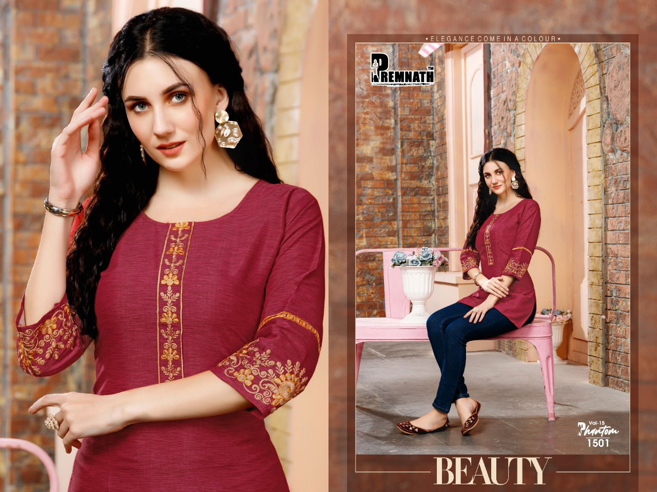 Premnath Phantom 15 Fancy Ethnic Wear Rayon Fancy Ladies Top Collection