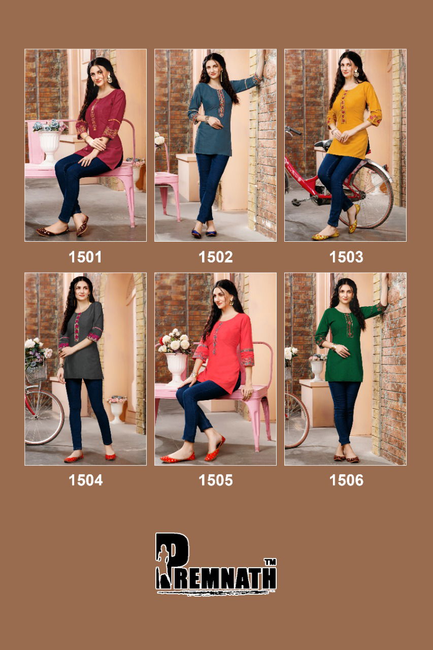 Premnath Phantom 15 Fancy Ethnic Wear Rayon Fancy Ladies Top Collection