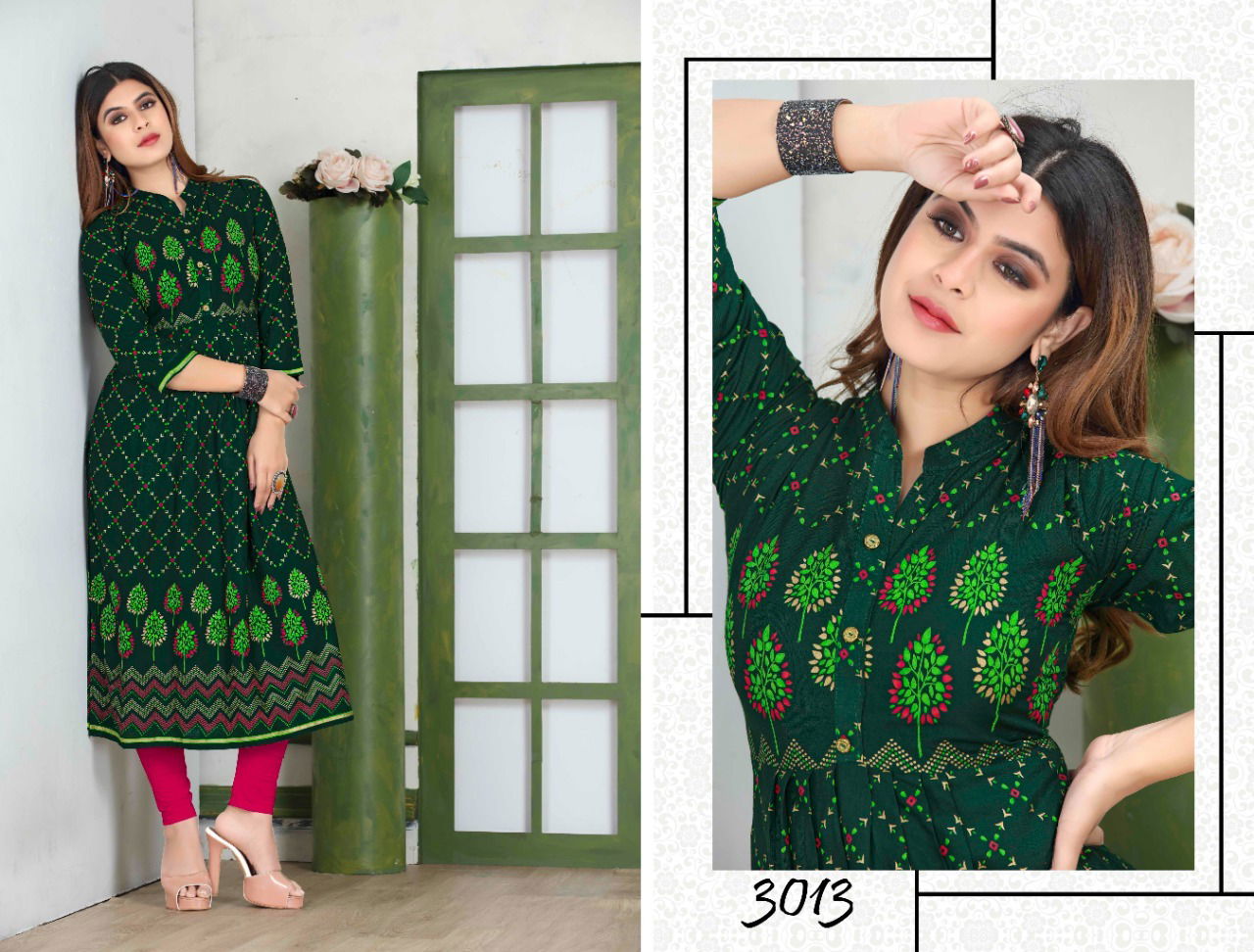 Beauty Queen Pankh Fancy Ethnic Wear Rayon Printed Designer Kurti Collection