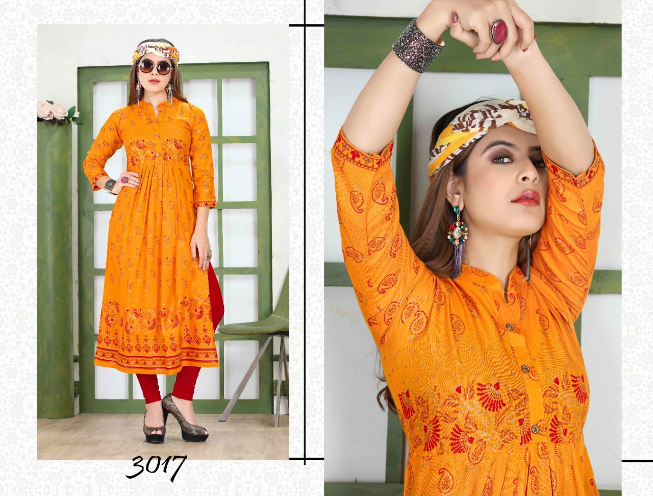 Beauty Queen Pankh Fancy Ethnic Wear Rayon Printed Designer Kurti Collection
